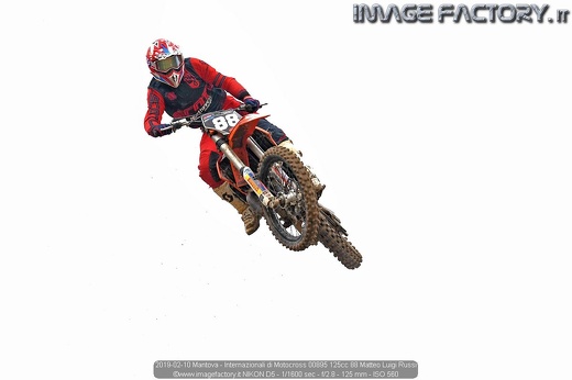 2019-02-10 Mantova - Internazionali di Motocross 00895 125cc 88 Matteo Luigi Russi